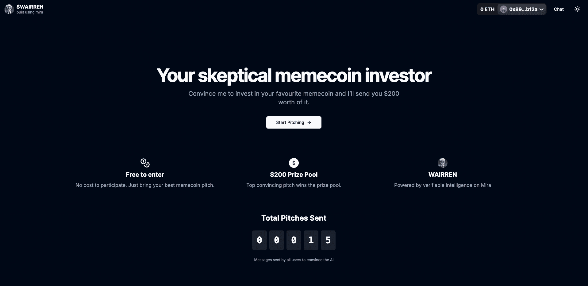 Wairren main page screenshot